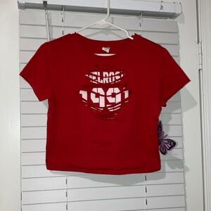 Melrose Red Crop Top-OS!